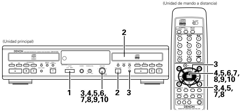 DENON CDR-W1500 - Registro de las pistas que no se desean escuchar - 2
