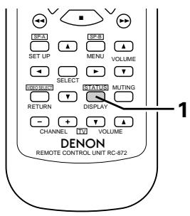 DENON DRA-685 - Front panel display - 1