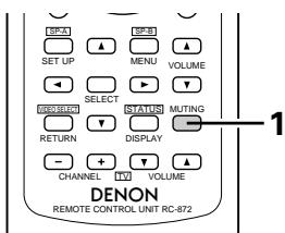 DENON DRA-685 - Using the muting function - 1