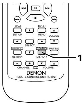 DENON DRA-685 - Affichage du panneau avant - 1