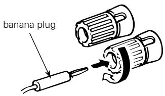 DENON DRA-685 - Connecting the speaker terminals - 6