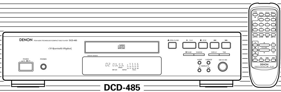 DENON DCD-685 - INSTRUÇÕES DE OPERAÇÃO - 1