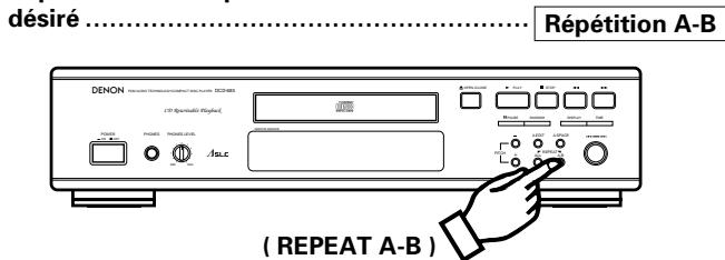 DENON DCD-685 - Répétition de la reproduction d'un intervale - 1