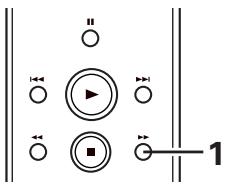 DENON DCD-SA1 - Localizzazione di un brano quando ascoltate ad alta velocità (Solo telecomando) [Ricerca manuale] - 1