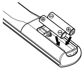 DENON DCD-SA1 - Einlagen der Batterien - 2