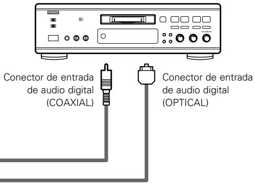 DENON DCD-SA1 - Conexiones con la clavija de salute digital (COAXIAL/OPTICAL) - 2