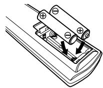 DENON DN-C100P - Insertion des piles - 2