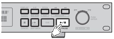 DENON DN-C640 - Lancement de la lecture - 1