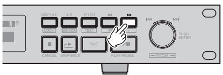 DENON DN-C640 - Recherche manuelle vers l'avant - 1