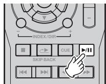 DENON DN-C640 - Appuyez sur la touche play/pause - 2