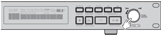 DENON DN-C640 - Retour au début de la plage actuelle pendant la lecture - 1