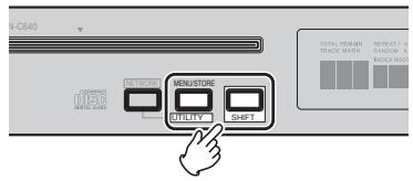 DENON DN-C640 - Menud'utilitaires - 1