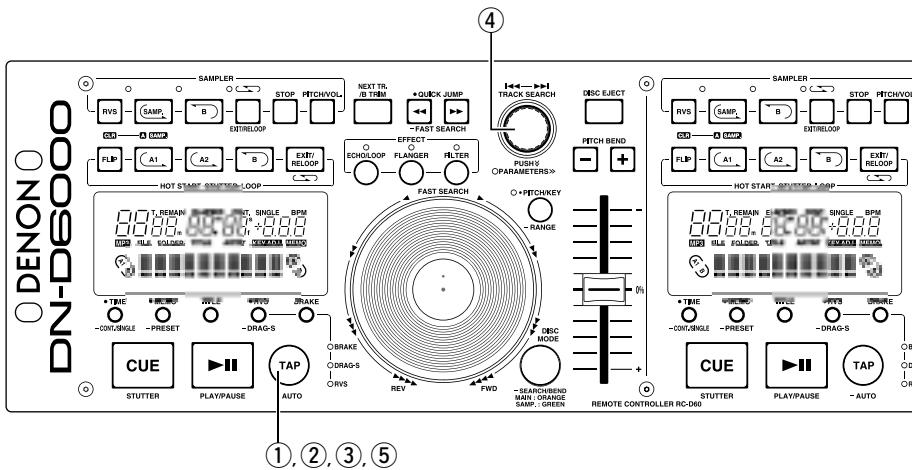 DENON DN-D6000 - AUTOM. BPM-ZÄHLER - 1
