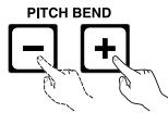 DENON DN-D6000 - PITCH BEND + / - -Taste - 1