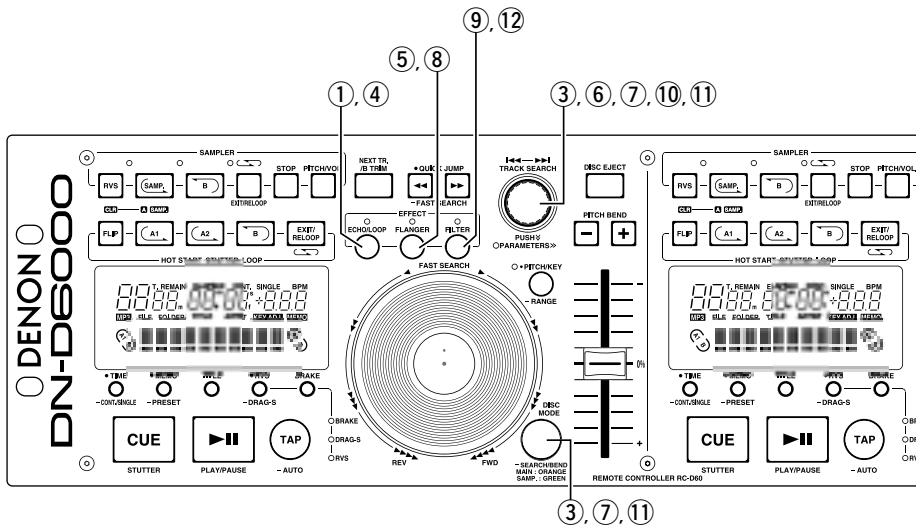 DENON DN-D6000 - EFFECTOR - 1