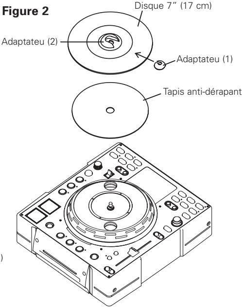 DENON DN-S3500 - - Accessoires d'adaptateur de disque de 7" (17 cm) - 2