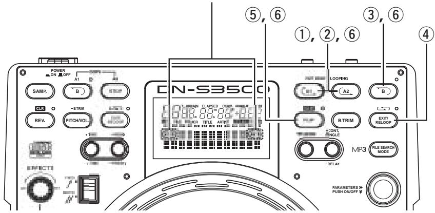 DENON DN-S3500 - Seamless Loop/Hot Start/Stutter (A1-, A2-toetsen) - 1