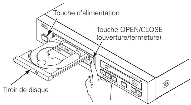 DENON DN-V310 - Ouverture et fermeture du tiroir de disque - 1