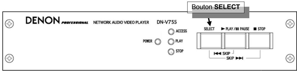 DENON DN-V755 - Afficher le menu à l'écran - 1