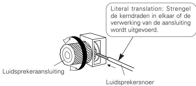 DENON PMA-SA1 - Aansluiten van de luidsprekers - 1