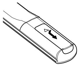 DENON DCD-2010AE - Het inleggen van de batterijen - 1