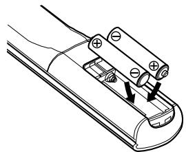 DENON DCD-2010AE - Einlagen der Batterien - 2