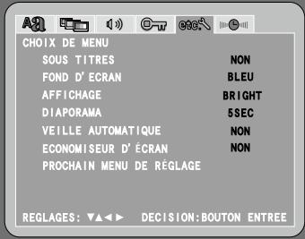 DENON S-102 - CHOIX DE MENU - 1