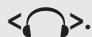 DENON S-32 - Branchez le casque audio (vendu séparément) au jack - 1
