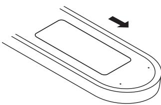DENON S-32 - Insertion des piles - 1