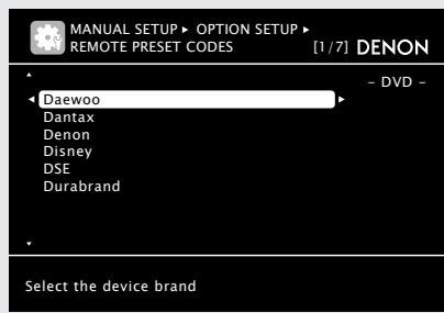 DENON AVR-2311 - Appuyez sur AMP pour permettre la télécommande en mode d'utilisation de l'amplificateur. - 5