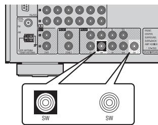 DENON AVR-2311 - Pour le branchement de deux subwoofers - 1