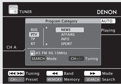 DENON AVR-2311 - Recherche PTV - 1