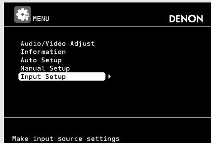 DENON AVR-3310 - Appuyez sur MENU. - 1