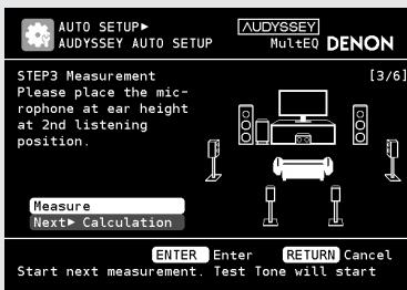 DENON AVR-3310 - Faire le maximum de réglages pour les enceintes connectées automatiquement (audyssey™ auto setup) - 1