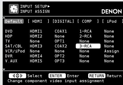 DENON AVR-3310 - Appuyez sur ENTER pour valider le réglage. - 1
