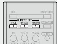 DENON AVR-590 - Press and hold the desired QUICK SELECT - 1