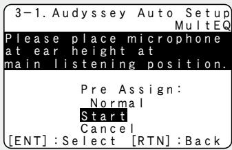 DENON AVR-590 - Press to select "Start", then press ENTER. - 1