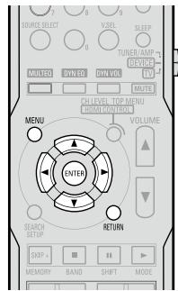 DENON AVR-590 - Items that only need to be set once - 1