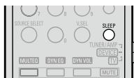 DENON AVR-590 - Setting the power to standby after a certain amount of time (Sleep Timer Function) - 1