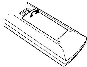 DENON AVR-590 - Inserting the Batteries - 1