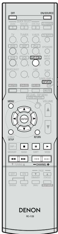 DENON AVR-590 - Satellite receiver/Cable TV - 1