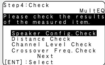DENON AVR-590 - Use to select the item you want to check, then press ENTER. - 1