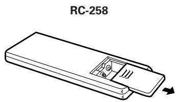 DENON DCM-280 - Insertion de la pile - 1