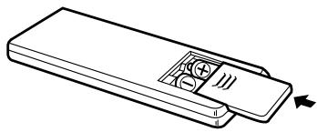 DENON DCM-280 - Inserting the Dry Battery - 3
