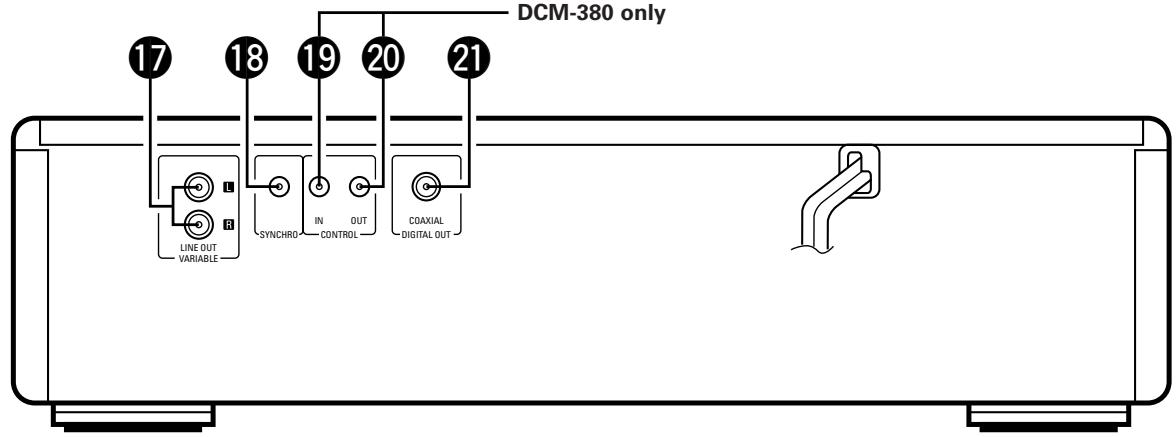 DENON DCM-280 - NAMES OF PARTS AND THEIR FUNCTIONS - 2