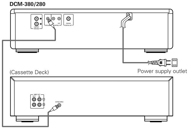 DENON DCM-280 - SYNCHRO Jack Connections - 1