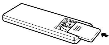 DENON DCM-280 - Insertion de la pile - 3