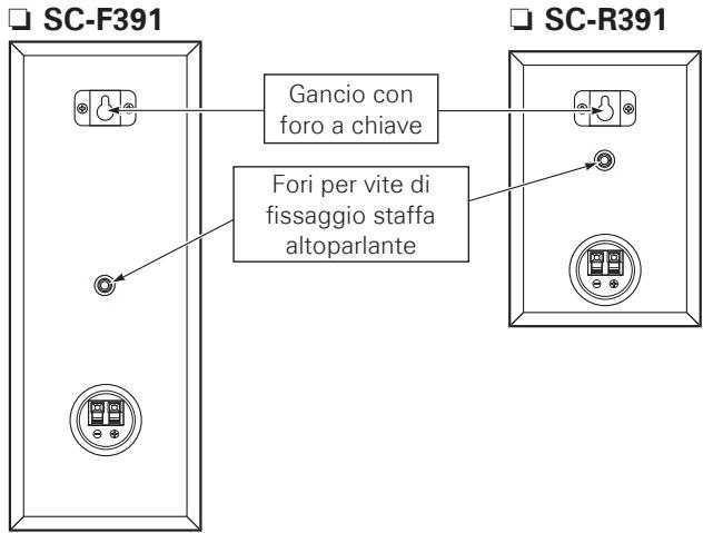 DENON SYS-391HT - Durante il montaggio degli altoparlanti su una staffa - 1