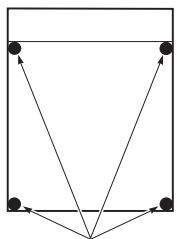 DENON SYS-391HT - When placing the speakers on a stand, etc. - 1