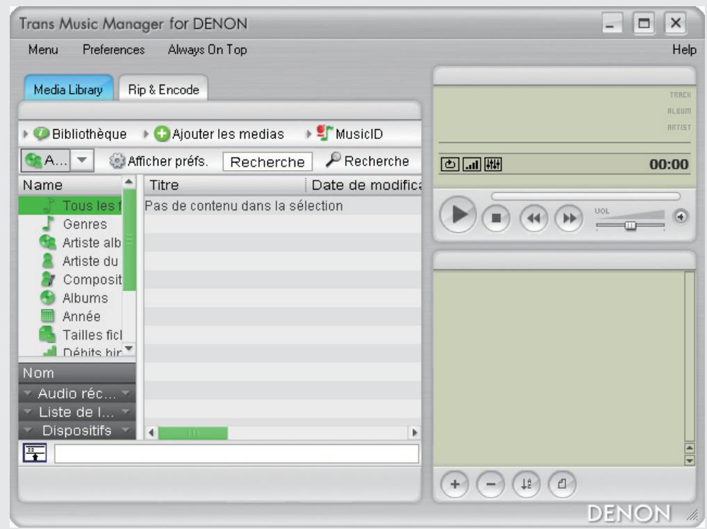 DENON TRANS MUSIC MANAGER - Avant d'utiliser Trans Music Manager - 1
